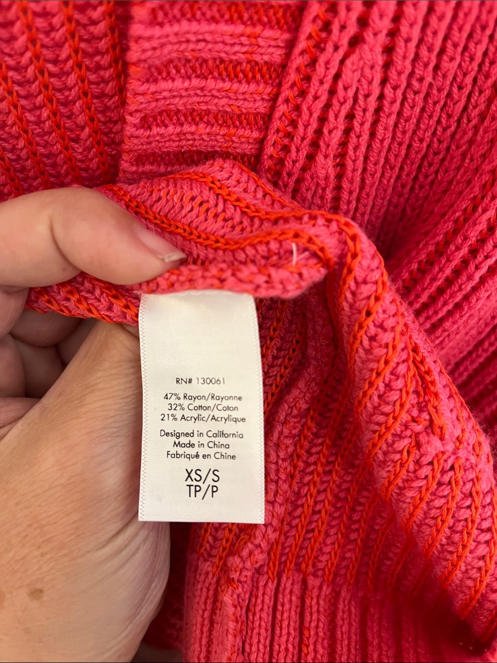 l*space Coral Ribbed Button-Front Cardigan - Picture 6 of 8